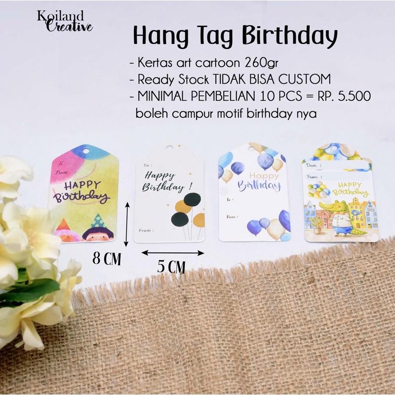 

Hang Tag Birthday