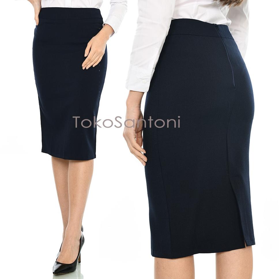 Terlaku.../ Rok Span Sebetis Rok Pendek Premium Wanita Rok 7 8 Wanita Rok 7/8 Kantor