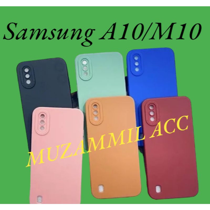 SoftCase Macaron SAMSUNG A10/M10 Casing Silikon ProCamera Full Color Terbaru