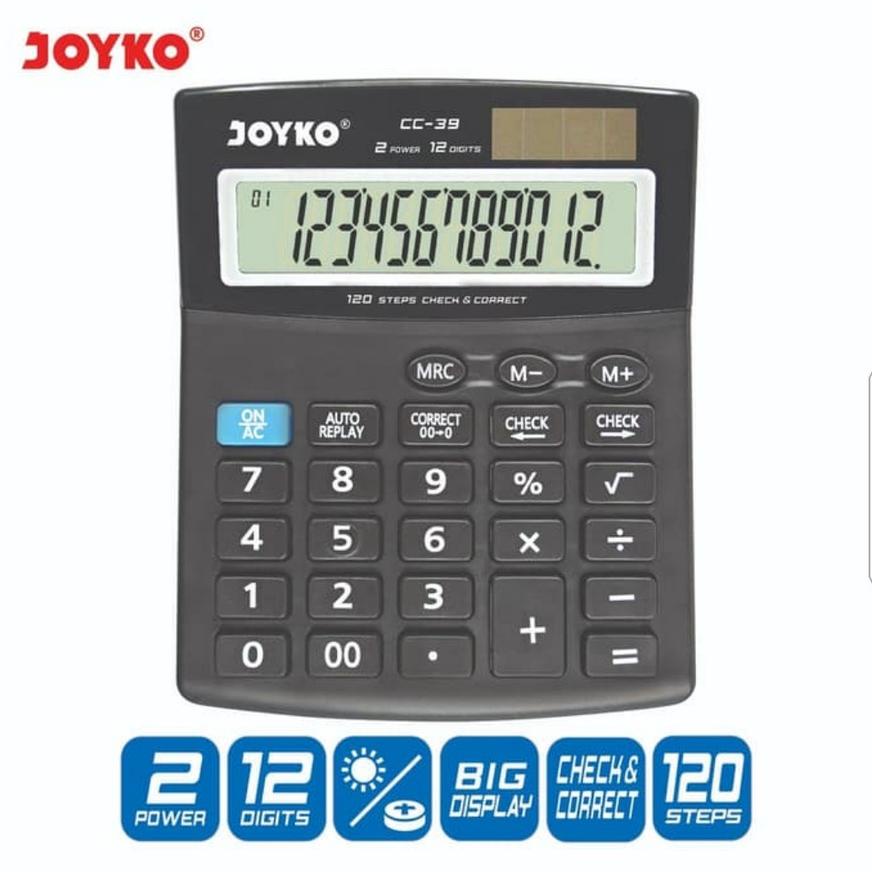 

Kalkulator Joyko CC-39 Check Correct 12 Digits