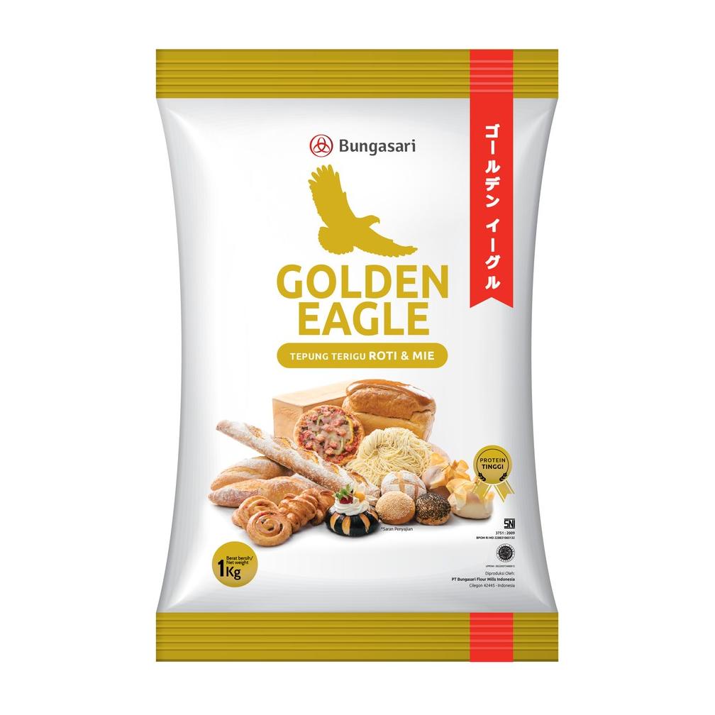

[COD] Bungasari Golden Eagle Tepung Terigu Premium Roti dan Mie 1 KG 7733