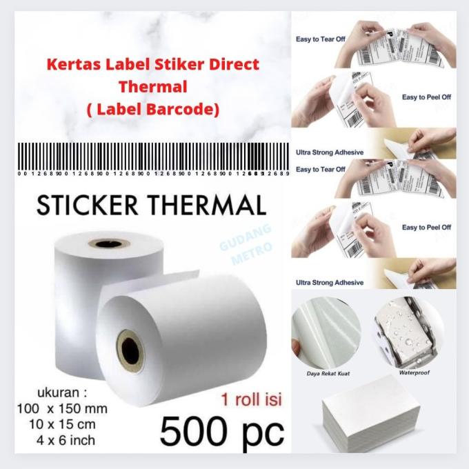 

&<&<&<&] Kertas Label stiker / Direct Thermal/ Label Barcode/