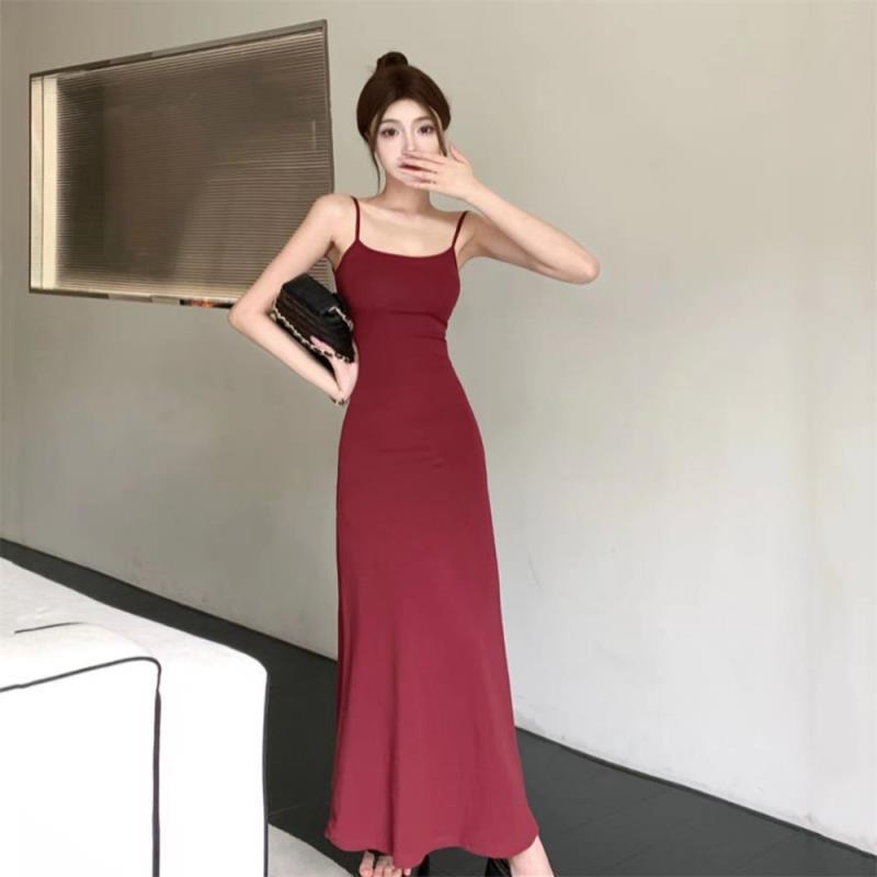 dress floral korea MorjinGaun Tali Pinggang Tinggi Gaya Keinginan Murni untuk Wanita2023Kasual Warna