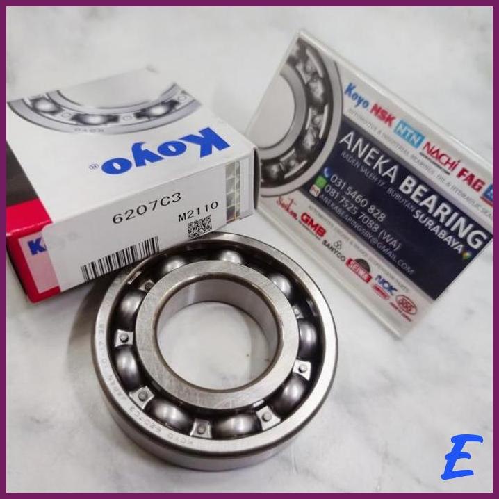 BEARING 6207C3 KOYO JEPANG ORIGINAL AS KRUK TIGER 6207 C3 35X72X17 [ANK]