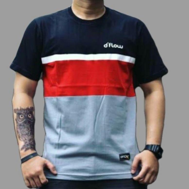 Grosiran Murah Buy 5 Free Gold Kaos Distro Pria Original Dflow Free Sticker