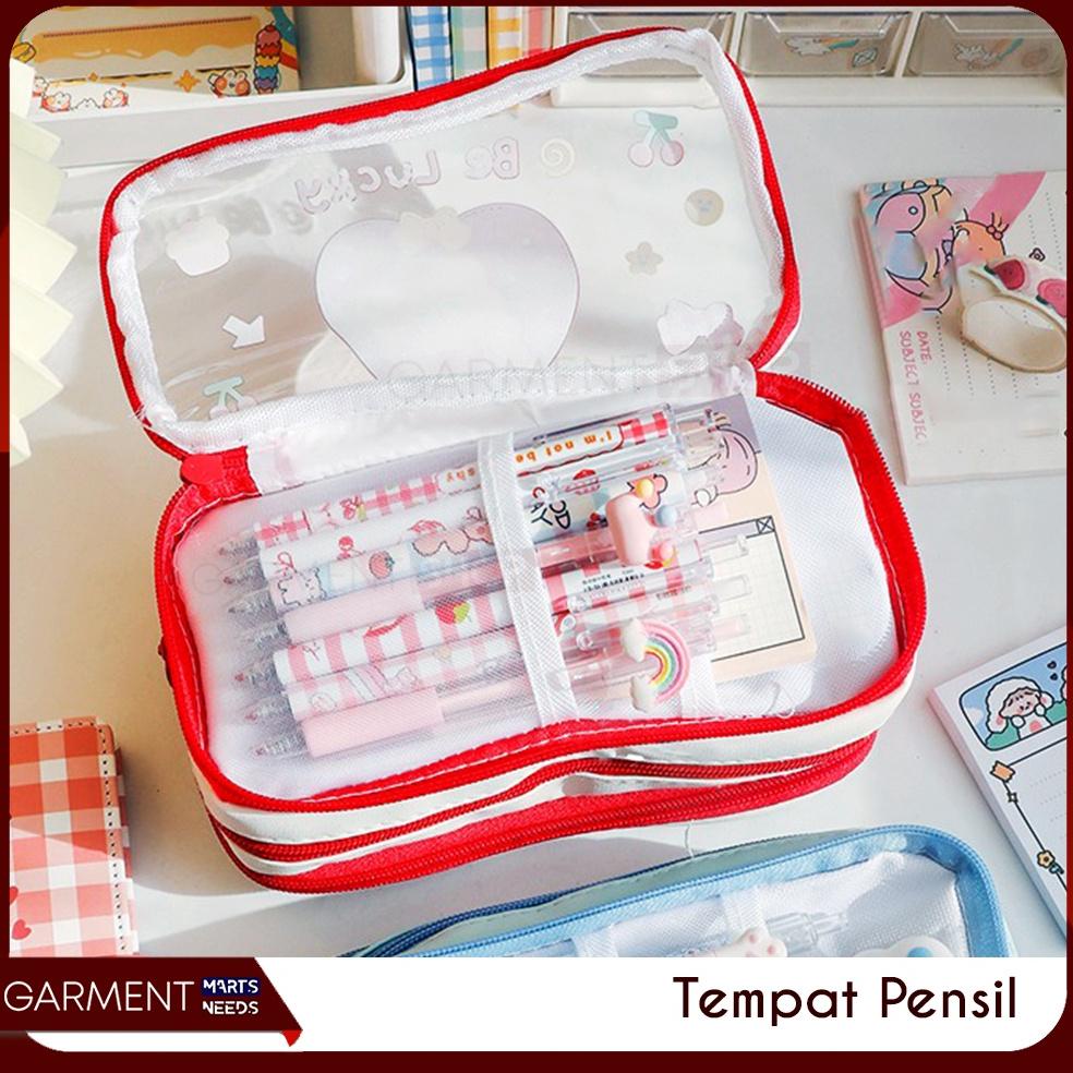

Recomend Tempat Pensil Lucu Anak Transparan Kotak Pencil Dompet Besar Karakter Motif Pouch Stationary Resleting Serbaguna ~