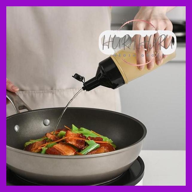 Kunataruma - Botol Saos Plastik Kecap Tempat Saus 250 Ml Tutup Putih Murah Unik Import Bumbu Dapur S