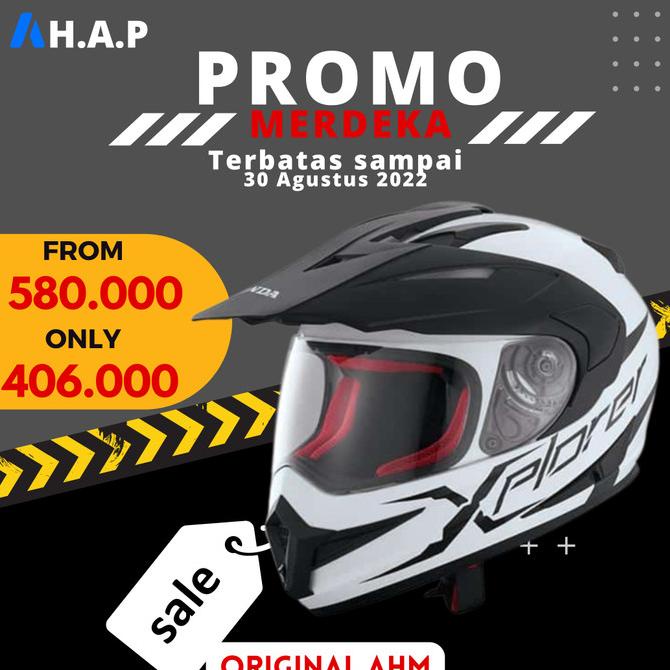 Helm Adv150 Full Face Xplorer Touring Original Honda Promo