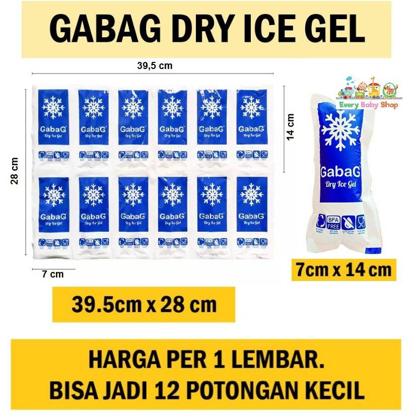 Gabag DRY ICE GEL - Thermafreeze - Ice Gel 1 Lembar isi 12 pcs
