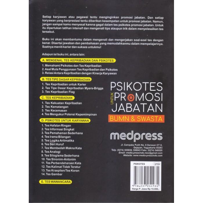 

BUKU PSIKOTES UNTUK PROMOSI JABATAN BUMN & SWASTA