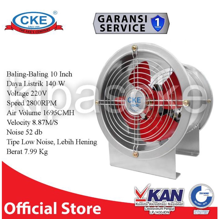Terlaris Axial Fan Cke Afd-Std-Fac-25Y-2-Gs 10 Inch Drum Axial Blower Gedung