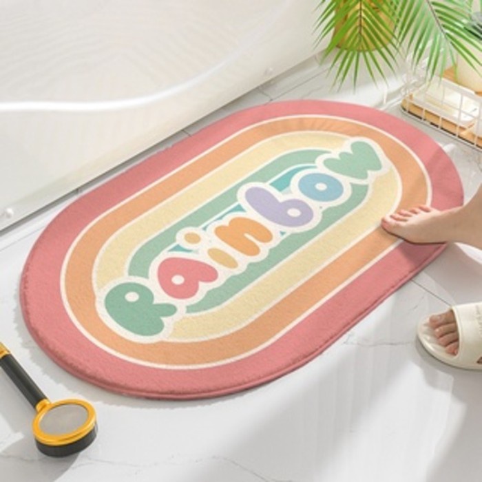 Keset Dapur KARPET PANJANG UNIK MODERN MINIMALIS BULU HALUS LEMBUT 40x120 40x60 Rainbow M7R2 Teras H