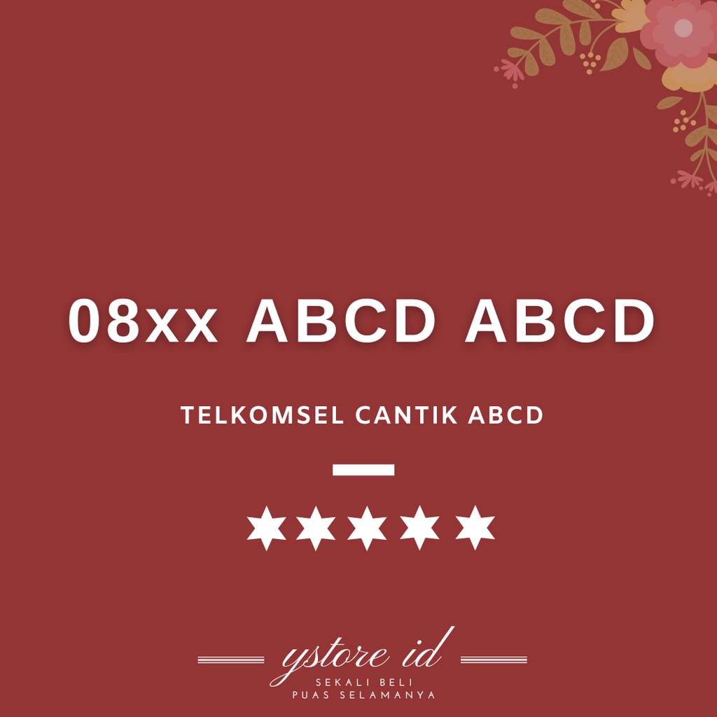 NOMOR CANTIK TELKOMEL SIMPATI AS DOUBLE ABCD PERDANA CANTIK TELKOMSEL 4G NOMER BELAKANG EKOR UJUNG