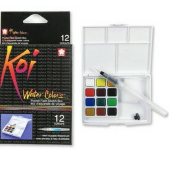 

Kejar Surprise Sakura Koi Watercolor Pocket field Sketchbox 12