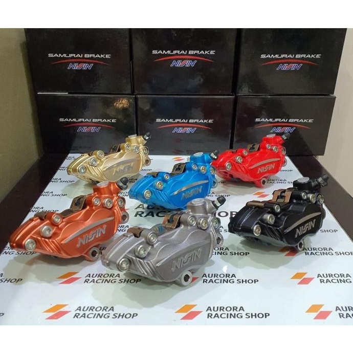KALIPER DEPAN NISSIN SAMURAI 4 PISTON NINJA 150 R / RR