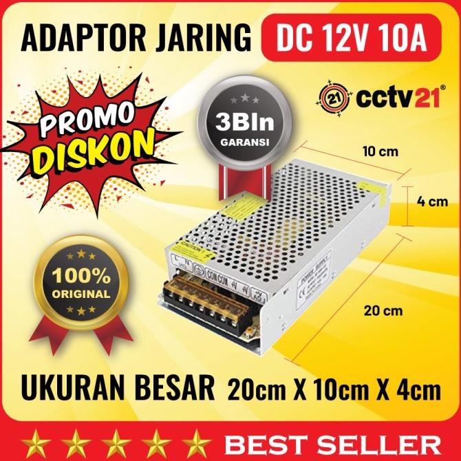 Power Supply Adaptor Swisching 12V 10A Original