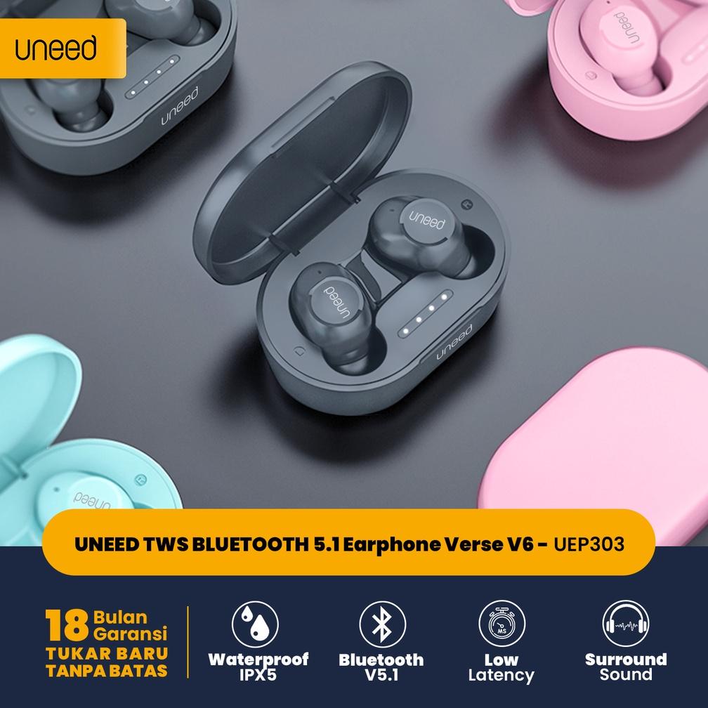 Uneed Tws Bluetooth 5.1 Earphone Verse V6 - Uep303