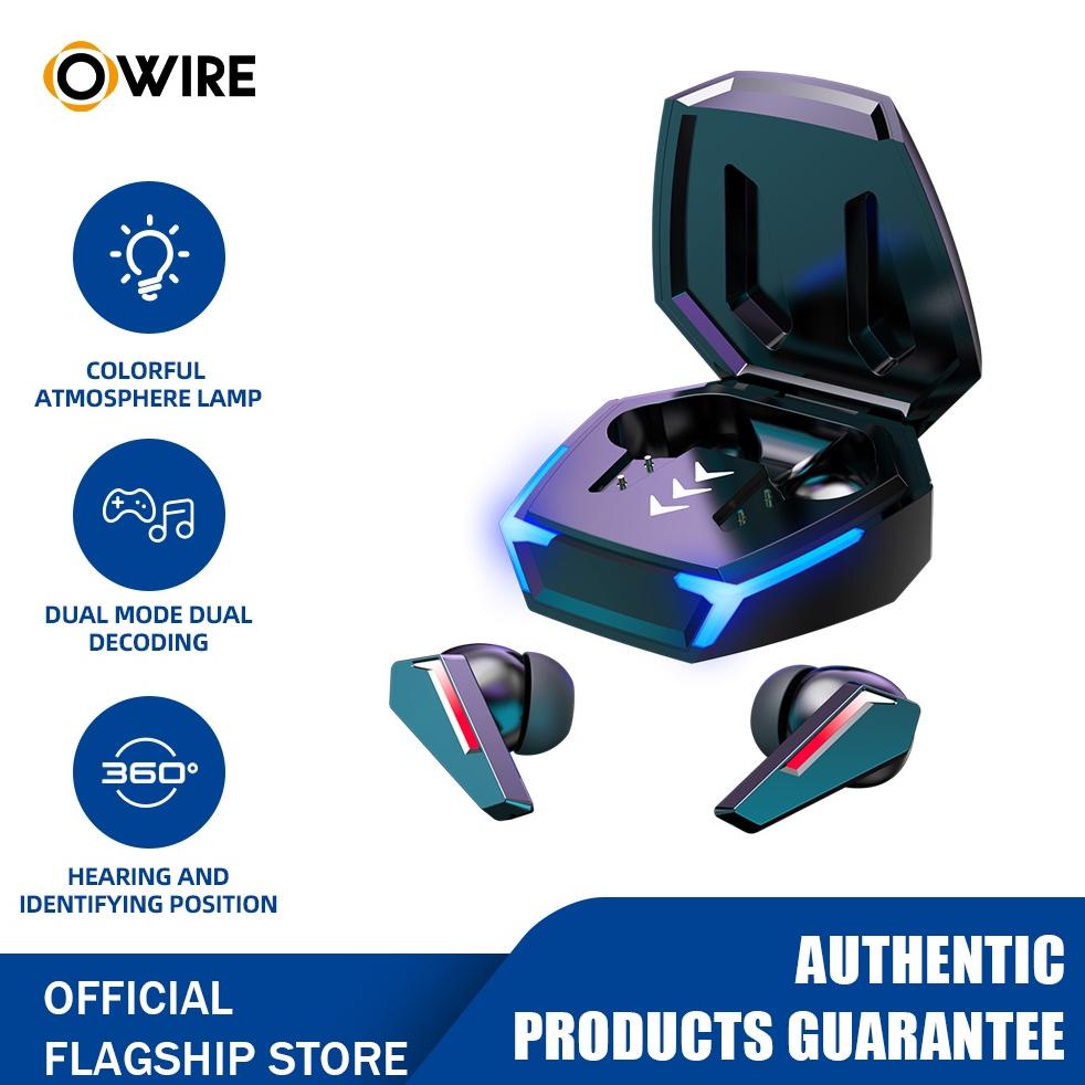 Headset Bluetooth Gaming Earphone Tws Bluetooth 5.2 Earbuds Hifi Stereo Mikrofon Hd Lag-Free Gaming 