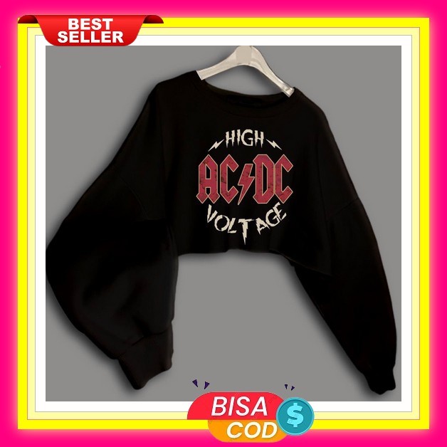 Crop Top Lengan Panjang Premium Murah Atasan Kaos Import Cod Wanita Oversize Baju Korean Style Kekin