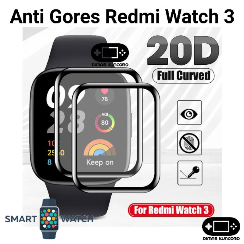Anti Gores Redmi Watch 3 Antigores Curved Screen Guard LCD Hydrogel