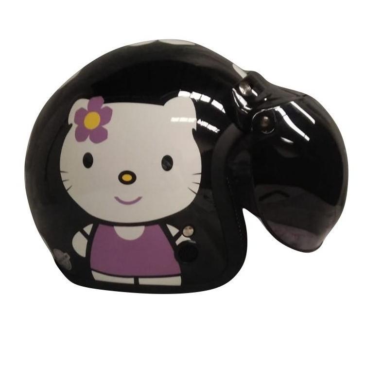 Helm Bogo / Helm Retro / Helm Igloo Kitty Cat Black Purple