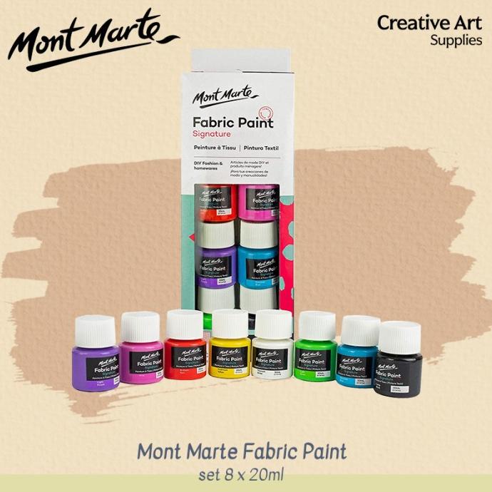 

Mont Marte Fabric Paint Signature set 8x20ml
