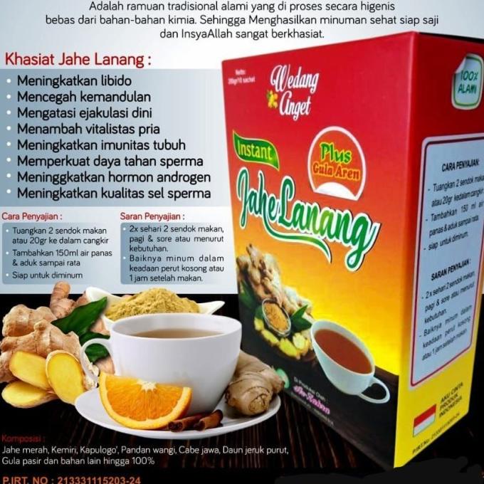 

>*>*>*>*] Wedang Jahe Lanang Bubuk Instan Herbal 200gr AzZahra Stamina Joss