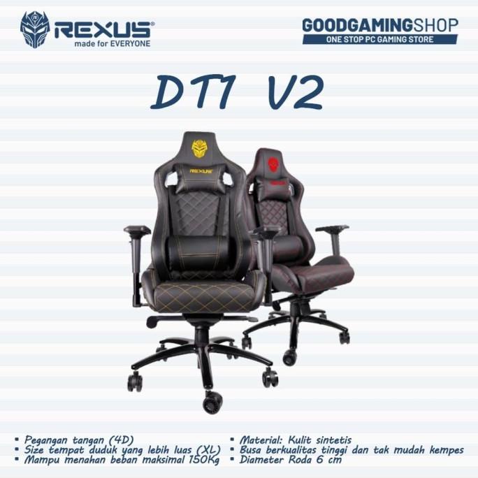 KURSI GAMING REXUS DT1 V2 - GAMING CHAIR EL09I09A82L