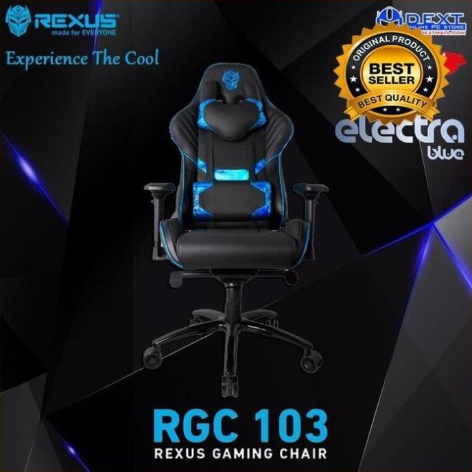 

KURSI GAMING REXUS RGC 103 V2 ELECTRA BLUE GAMING CHAIR ORIGINAL BEST SELLER EL09I09A82L