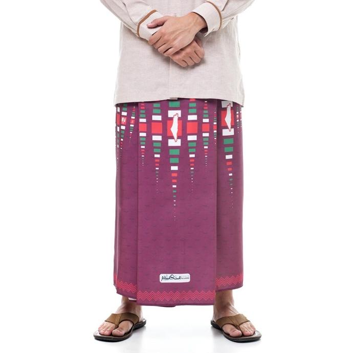 Rabbani Sarung Palestina Yazuri 1 Hitam Biru Dongker Navy Abu Palestin