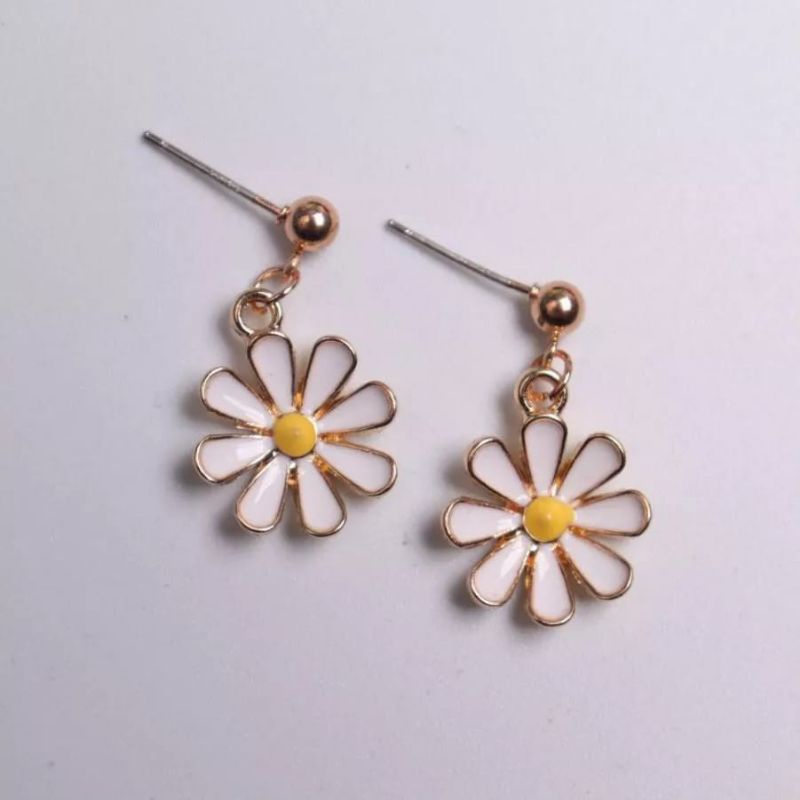 Medan Termurah Korean style anting fashion alloy import daisy flower