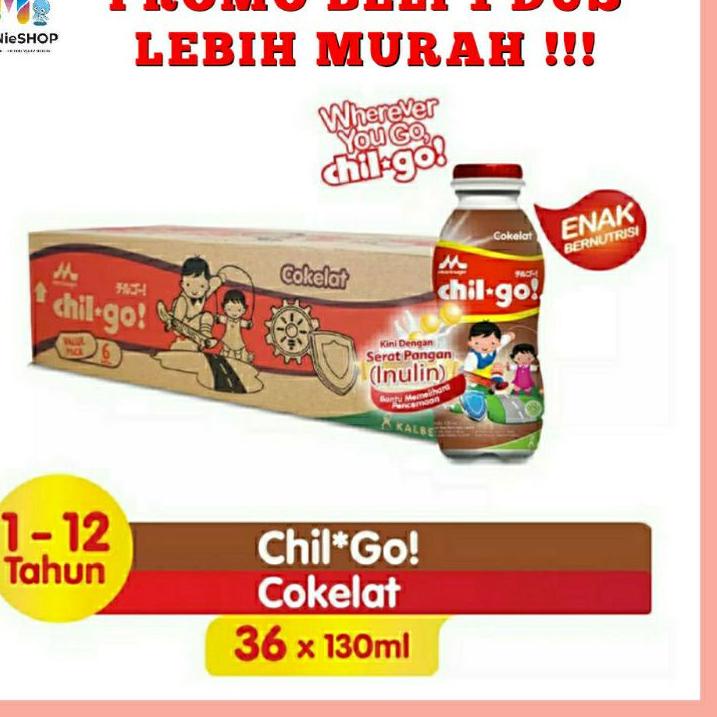 

✨Original✨ Morinaga Chil Go / Chilgo Milk 130ml Karton (36 Morinaga Chil go UHT 130ml karton murah