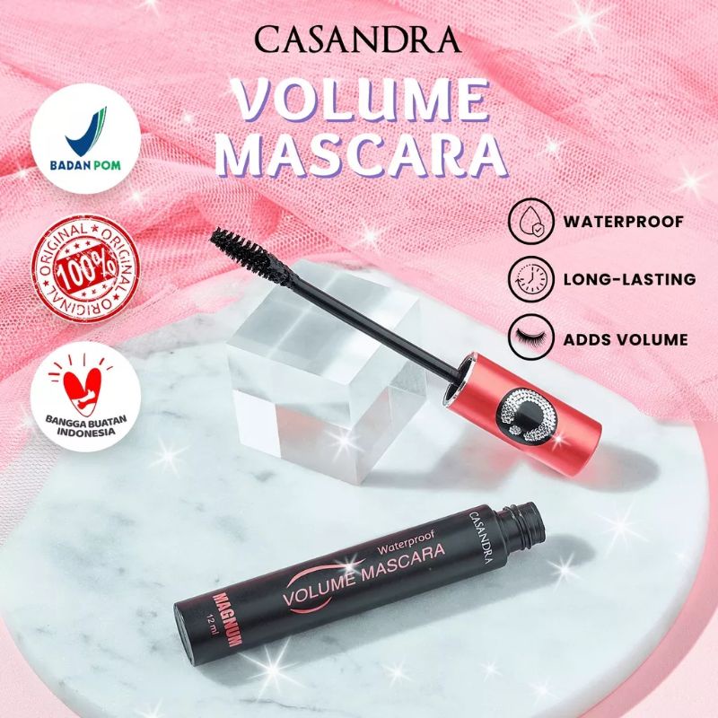 Casandra Waterproof Volume Mascara - Magnum 12 ml