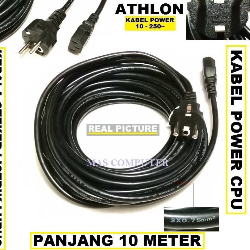 

STAR BRANDS KABEL POWER CPU 10 METER UKURAN 3x0.75mm 10 250A~ / KABEL POWER CPU SUPER serbuuu !