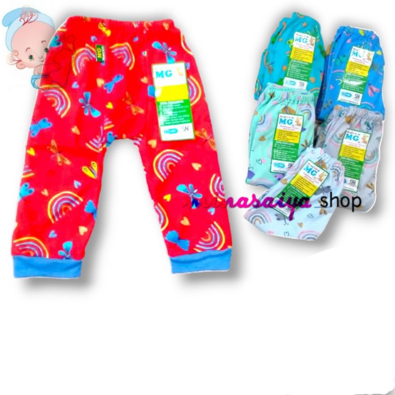 MOMS GIFT 3 pcs Celana Panjang Bayi SNI Print Warna Uk. S - XL