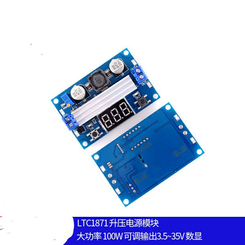 LTC 1871 step up regulator dc to dc 100W dengan volmeter digital