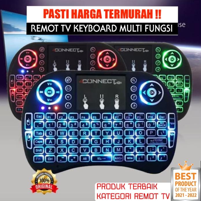 Terbaik Bulan Ini Dapat Mini Gold i8 Wireless Mini Keyboard TouchPad Mouse 2.4G Handheld PC Android 