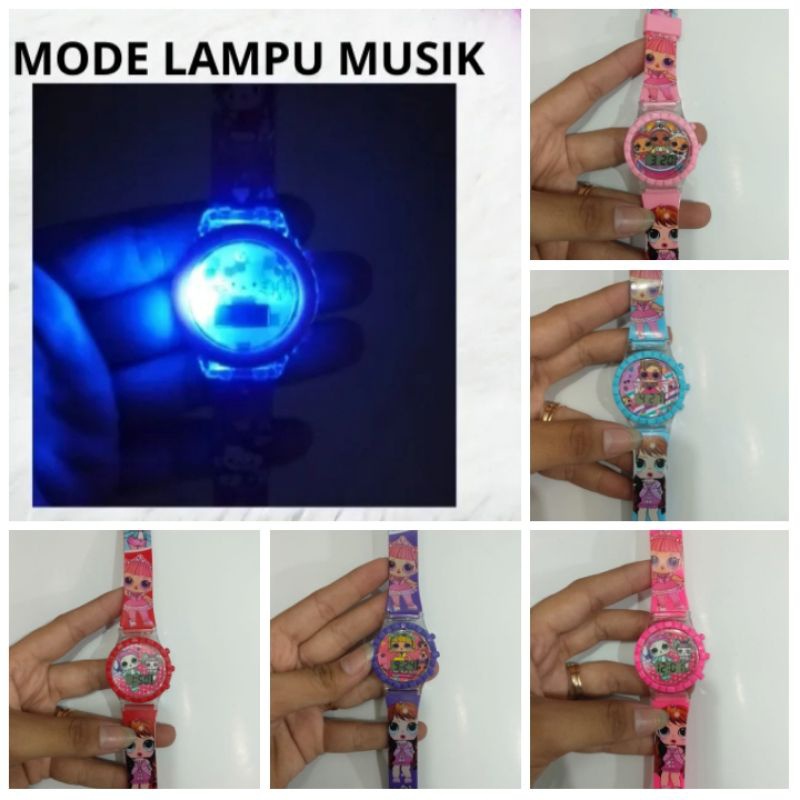 Jam Tangan Anak Digital  Lampu Musik 845