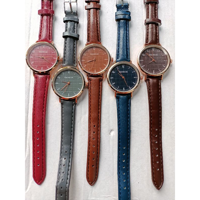 Jam Tangan Wanita Fashion Kulit Gnv