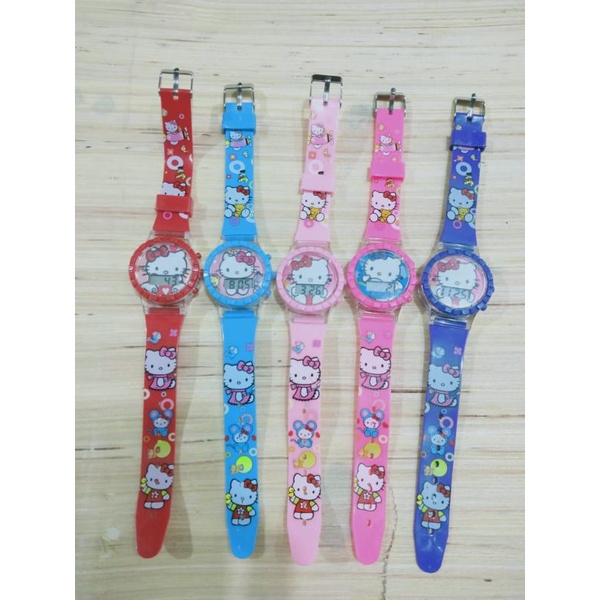 Jam Tangan Anak Perempuan Digital Lampu Musik 845