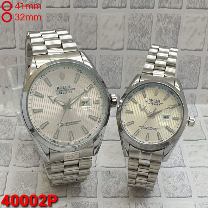 JAM TANGAN COUPLE RLX TANGGAL AKTIF TALI RANTAI