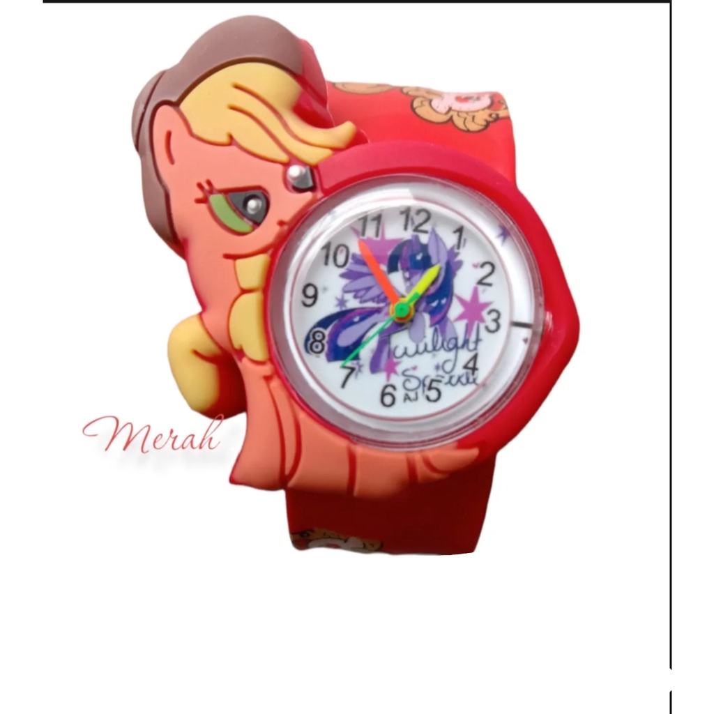 Jam Tangan Anak Perempuan Ceplok Tepuk Karakter Pony Murah Best Seller