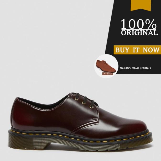 Best Sales 14046601 Sepatu Pantofel Dr. Martens 1461 Vegan Oxford - Cherry Red Terbaik