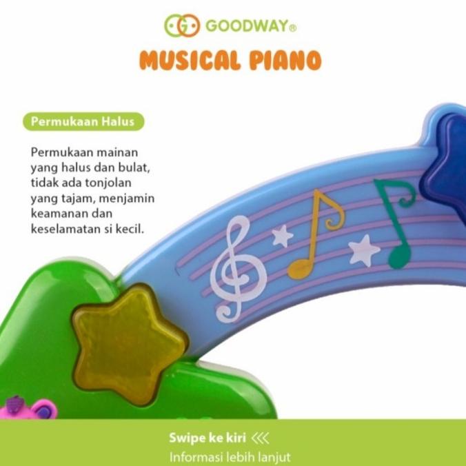 Promo Mainan Edukasi Alat Musik Goodway Musical Piano Terlaris