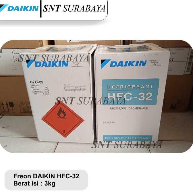 FREON DAIKIN R32 HFC 32 - 3 Kg , Freon Daikin R32, daikin R 32