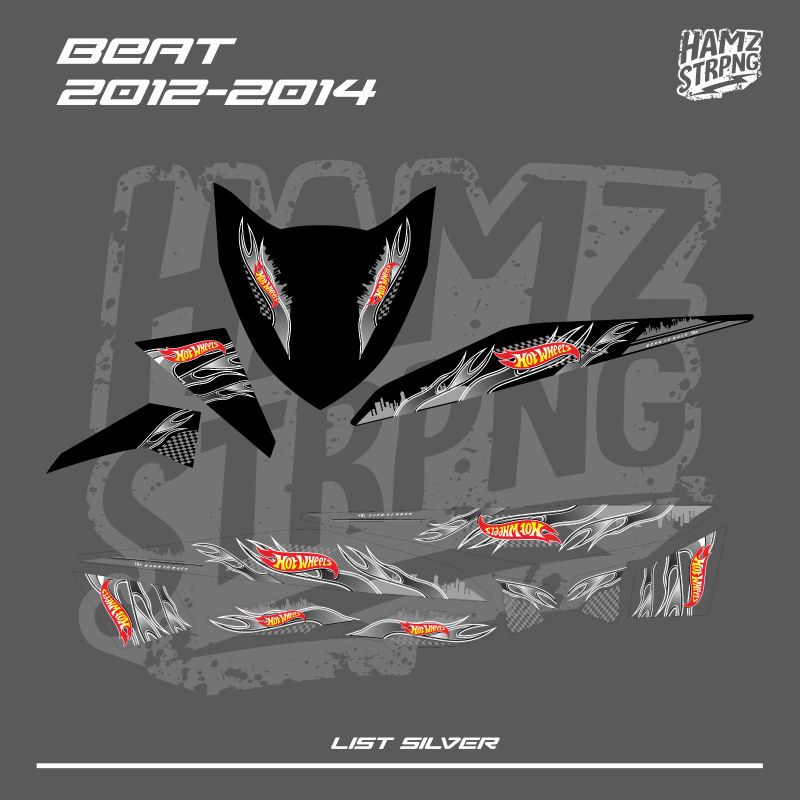 Striping Transparan Beat FI Hotwheels 2014