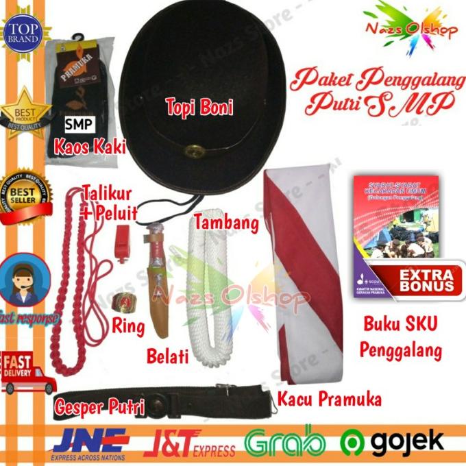 Paket Atribut Perlengkapan Pramuka Penggalang Putri Tingkat SMP