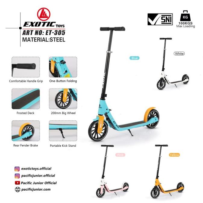 SCOOTER / SKUTER / OTOPED LIPAT DEWASA DAN ANAK RODA BESAR