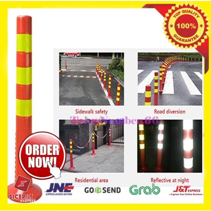 Terlaris Tiang Parkir Kerucut Tanda Parkir Tinggi 70 Cm Pvc Cod Murah