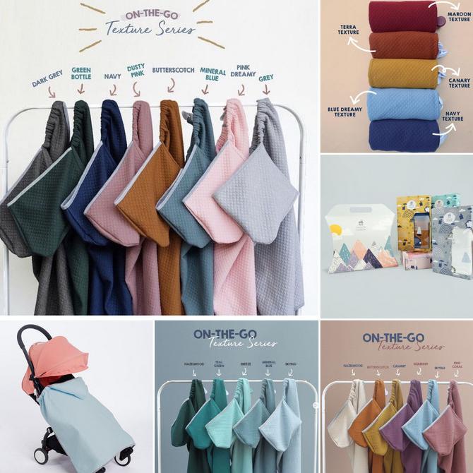 Maison Elmesa On The Go Blanket - OTG Selimut Anak Bayi Topi Hood